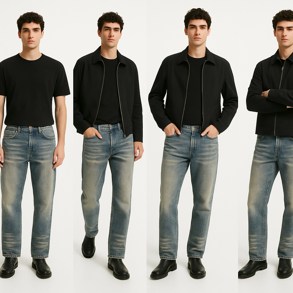 Distress Green dusty wash Denim baggy jeans